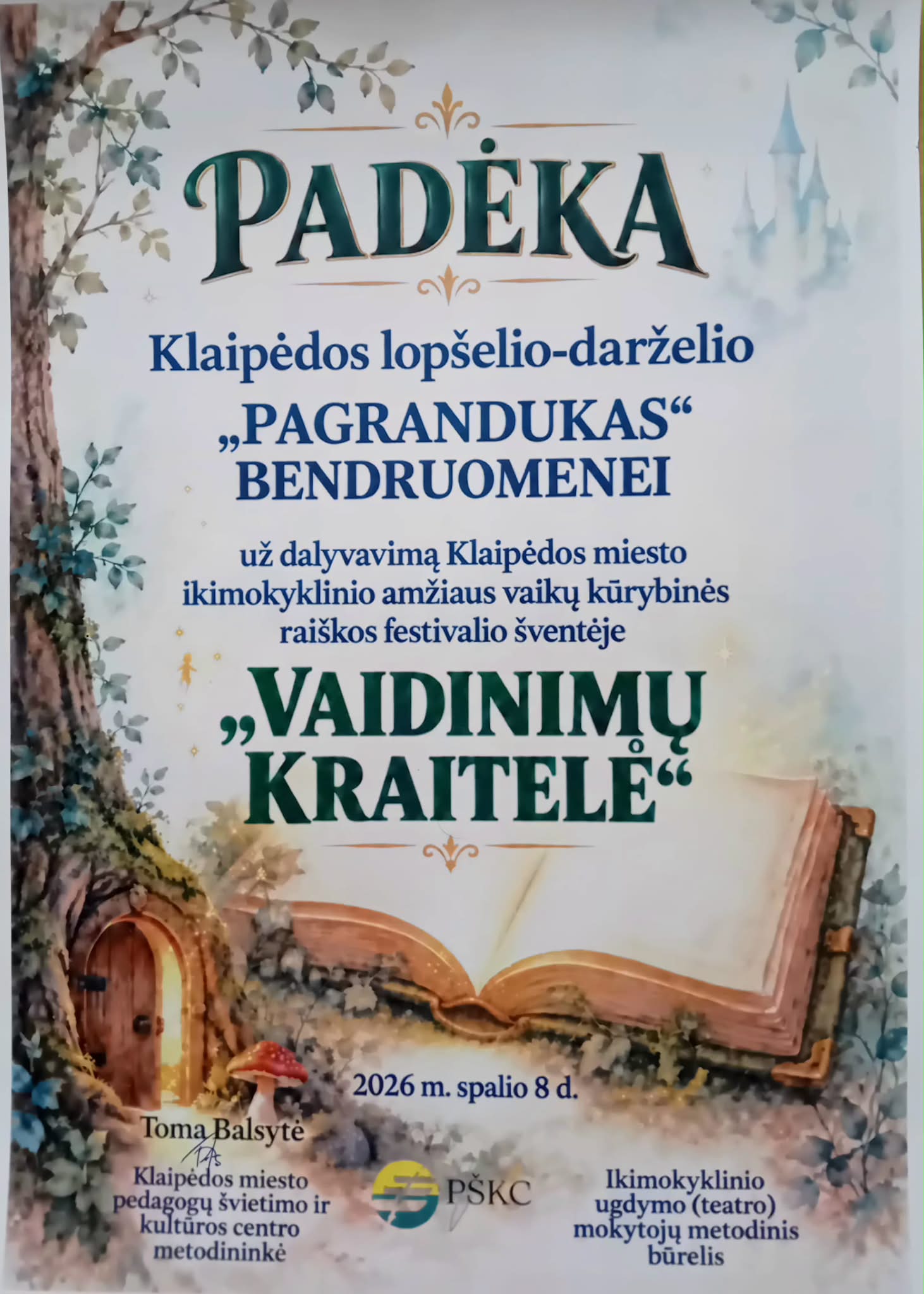 Vaikų kūrybinės raiškos festivalis „Vaidinimų kraitelė“
